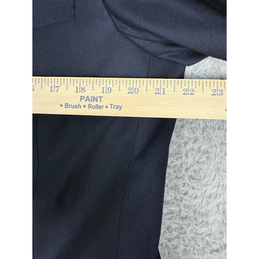 J Crew Thompson University Blazer Mens 44R Navy Wool Blend Gold Buttons Preppy